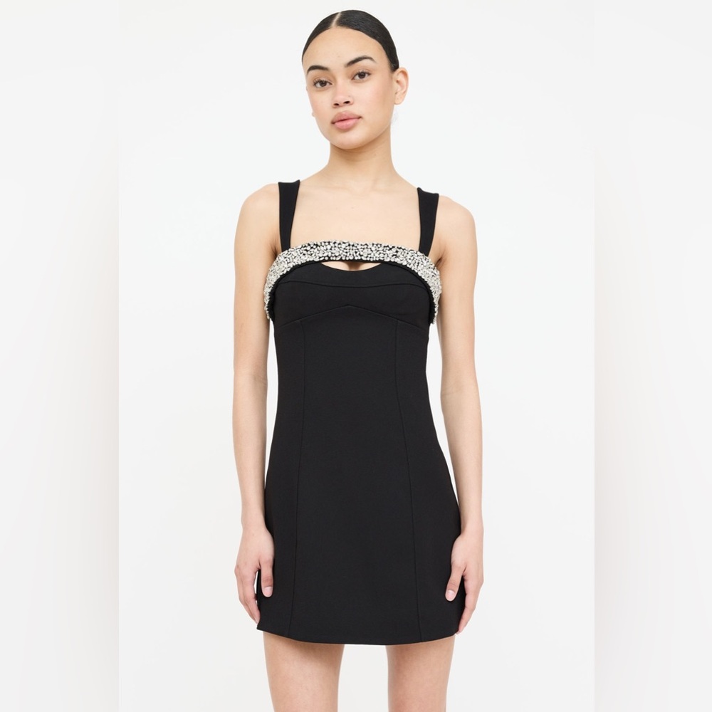SIMKHAI Lenny Mini Dress in Black